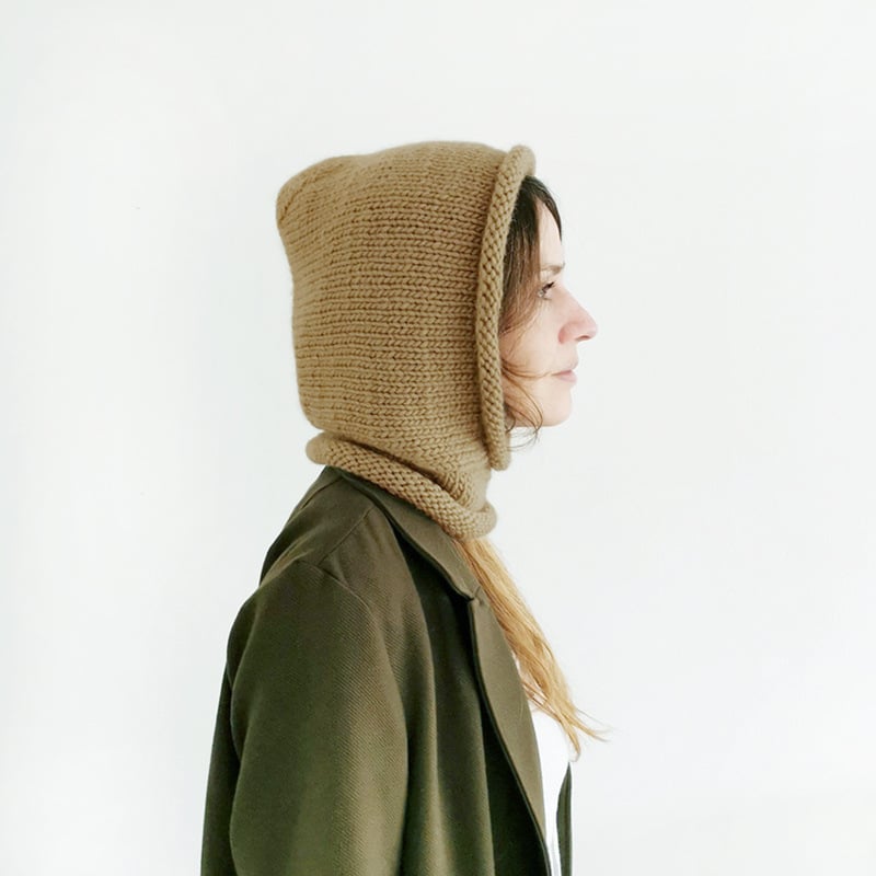 Women's Knitted Wool Hat - Gray