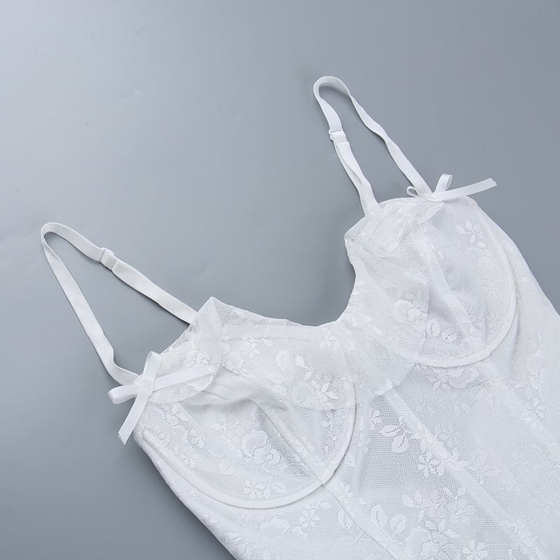 Fashion Temperament Slim Fit Lace Lotus Leaf Dress