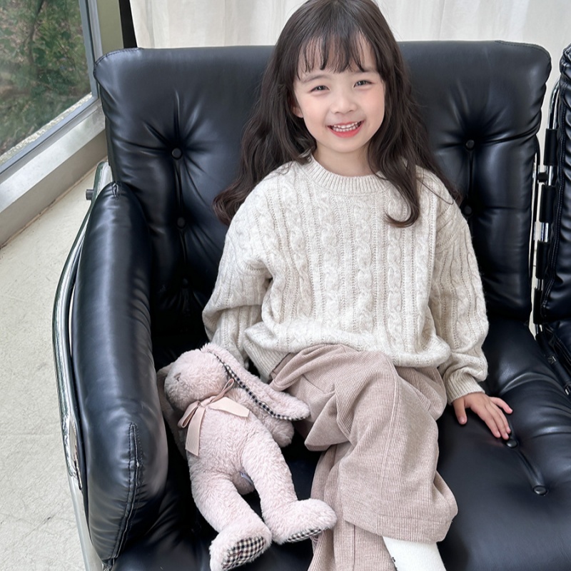 Girls' Comfortable Sweater Oatmeal