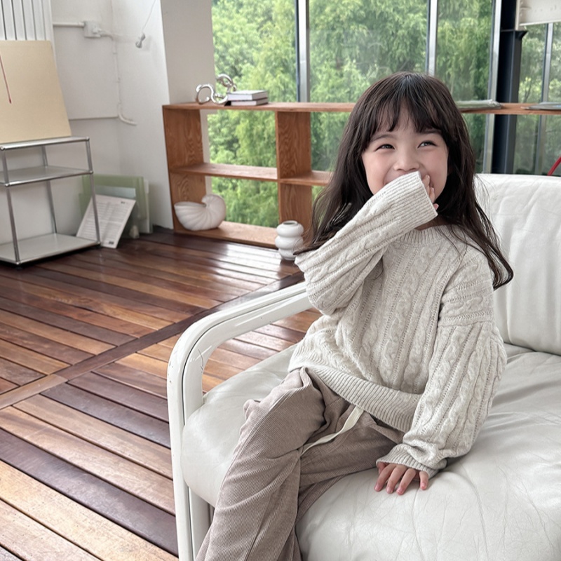 Girls' Comfortable Sweater in Use