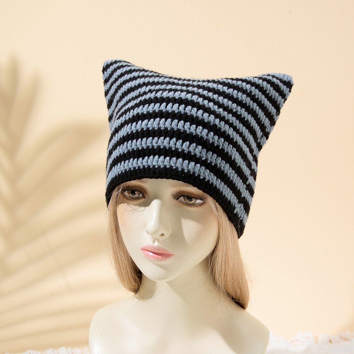 Warm Woolen Cap with Cat Ears