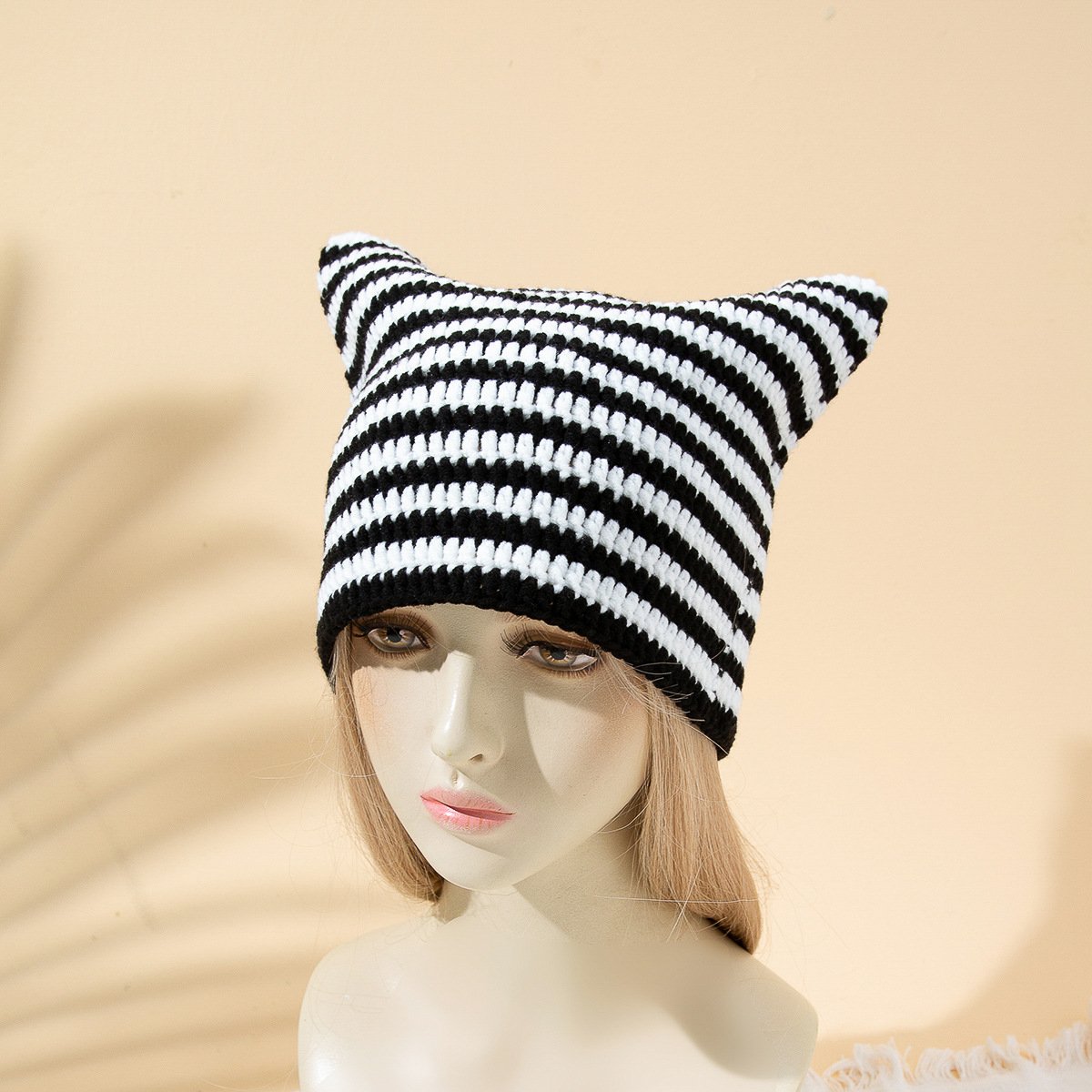 Stylish Striped Woolen Cap