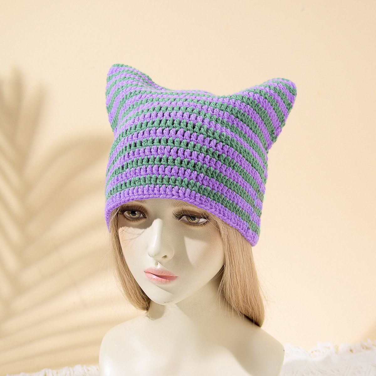 Cute Cat Ears Knitted Hat