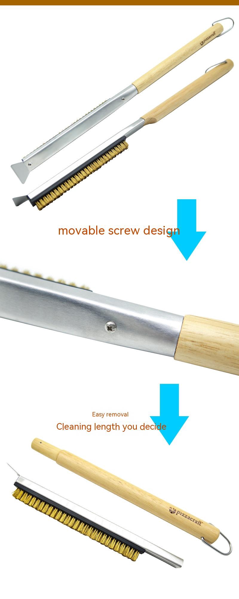 BBQ Cleaning Brush Features