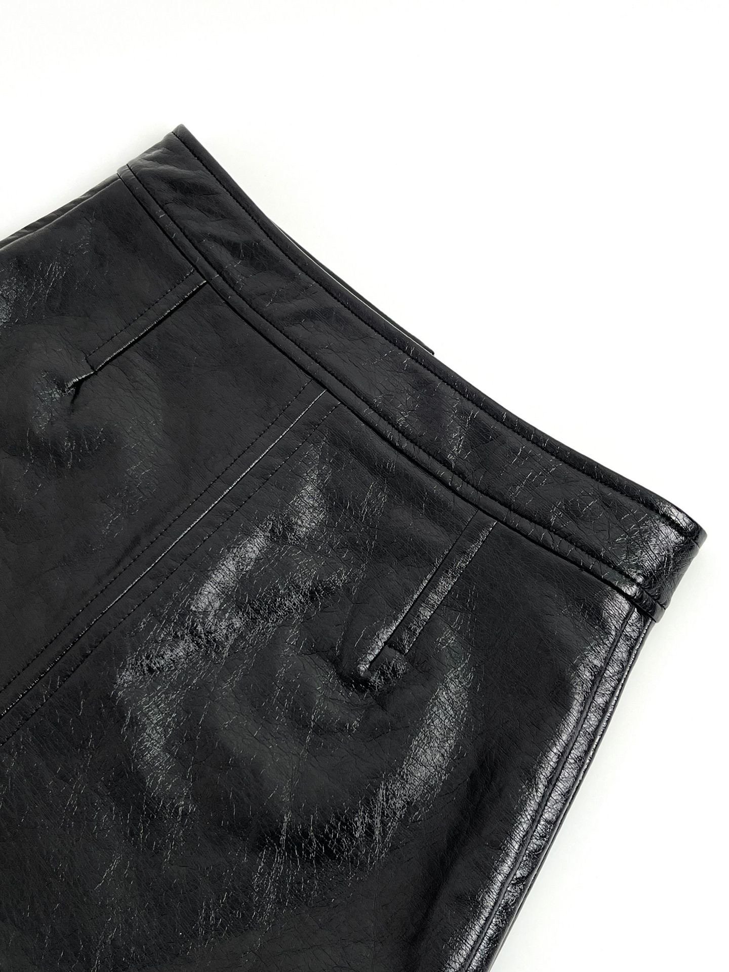 Women's Fashion Casual Package Hip PU Leather Skirt 8