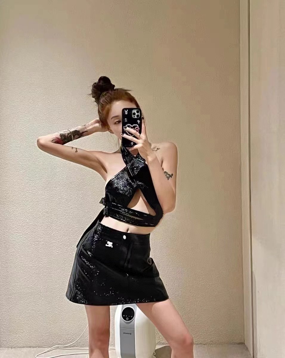 Women's Fashion Casual Package Hip PU Leather Skirt 3