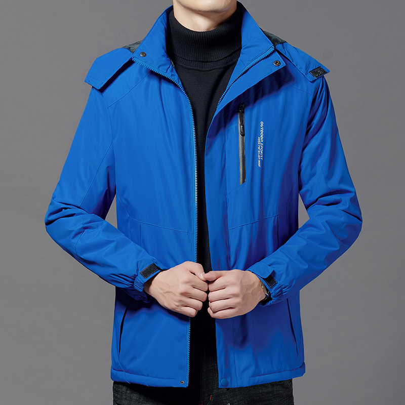 Men's Windproof Coat - Detail View