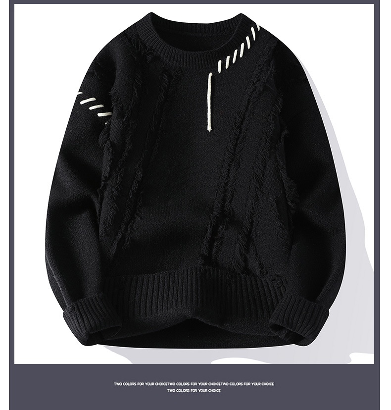 Crew Neck Pullover Sweater Image 4