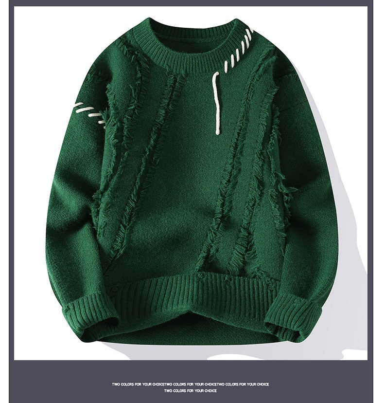 Crew Neck Pullover Sweater Image 13