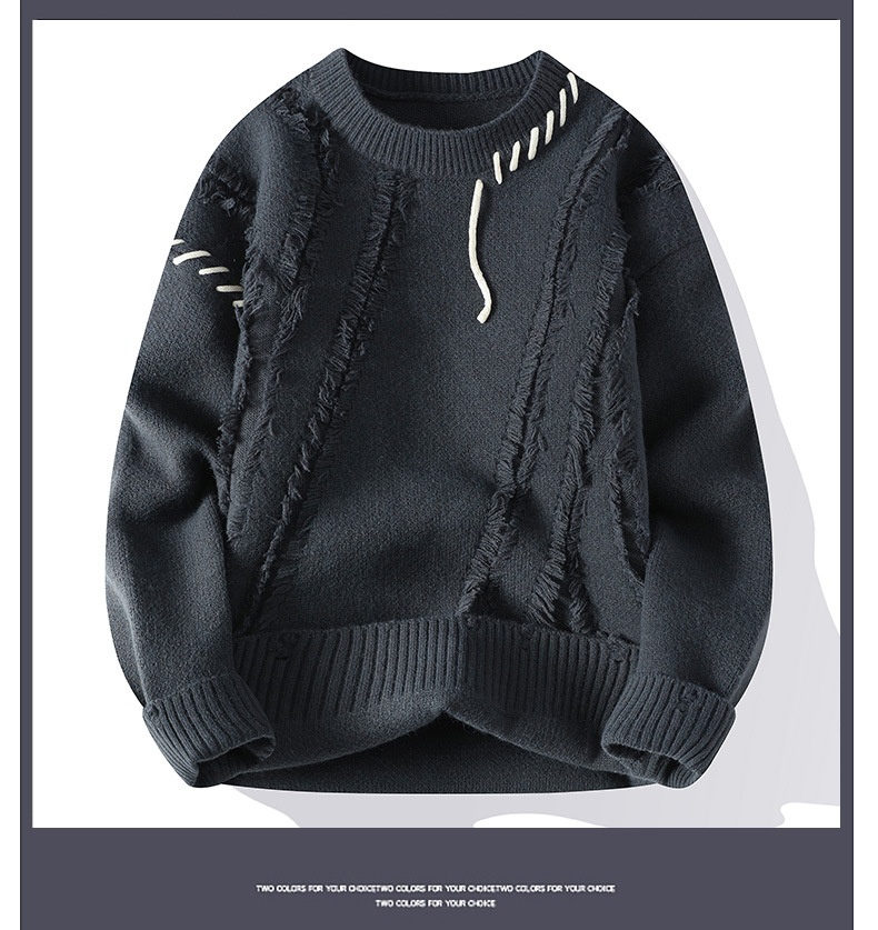 Crew Neck Pullover Sweater Image 7