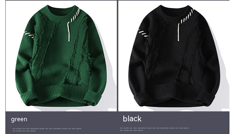 Crew Neck Pullover Sweater Image 3