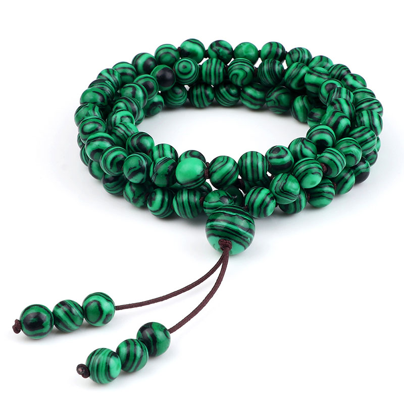 Malachite Beaded Necklace 9