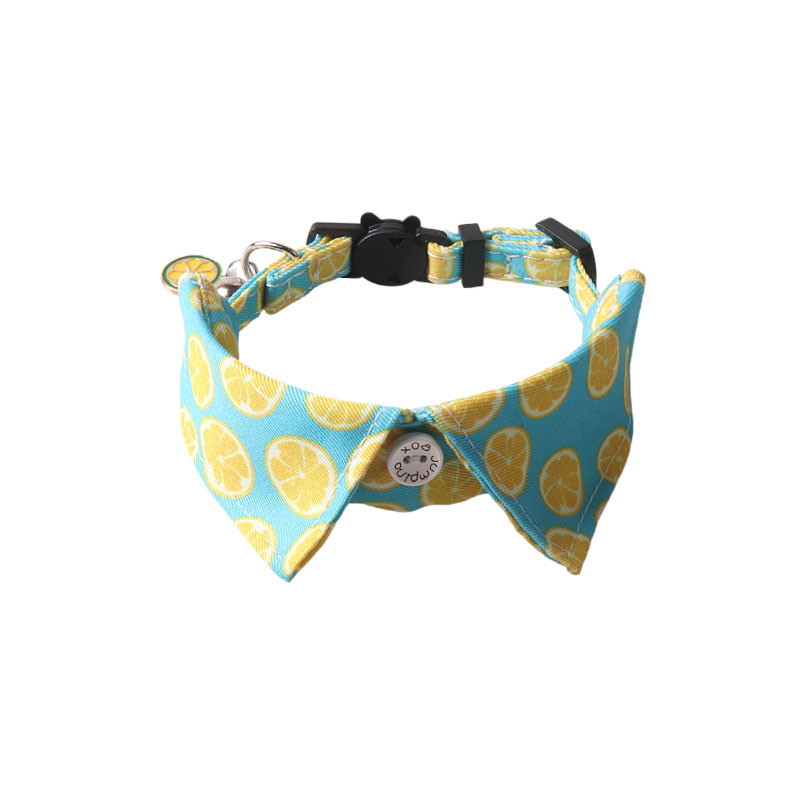 Fruit Blossom Series Bow Tie Cat Collar Red Flower
