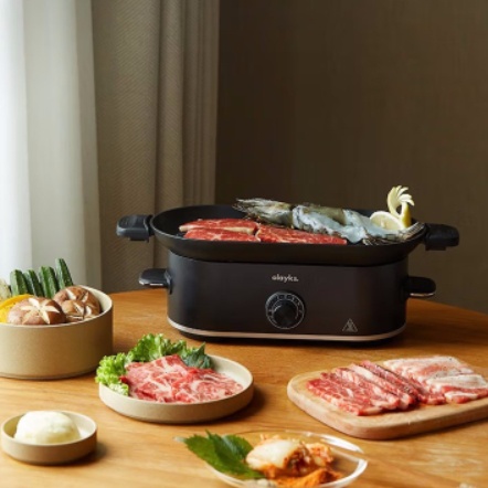 Olayks Mini Meat Roasting Pan in Use