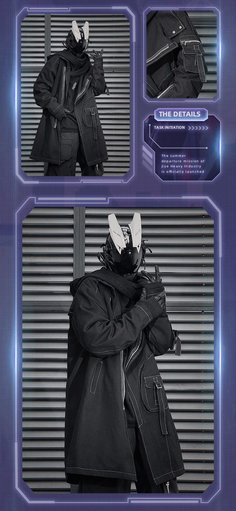 Irregular Trench Coat Side View