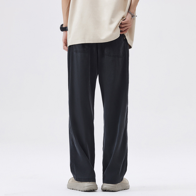 Casual Ice Silk Leisure Mop Trousers