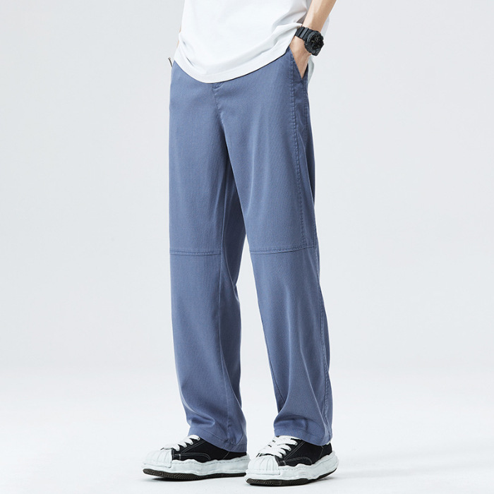 Stylish Ice Silk Leisure Mop Trousers