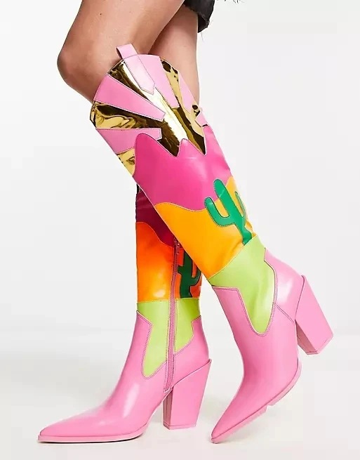Ins Fashion Runway Chunky Heel Boots 2