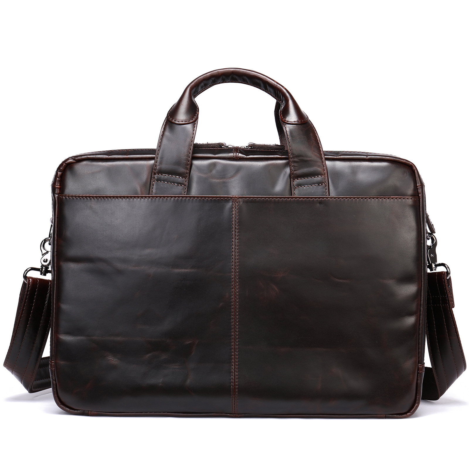 Men's Hand-carrying Genuine Leather Briefcase Image 3