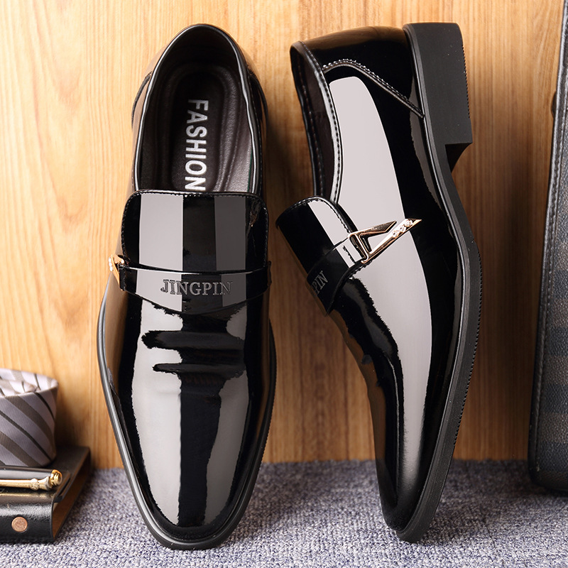 Shiny Leather Loafers