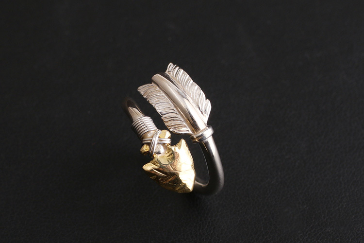 925 Thai Silver Bow and Arrow Ring - Image 2