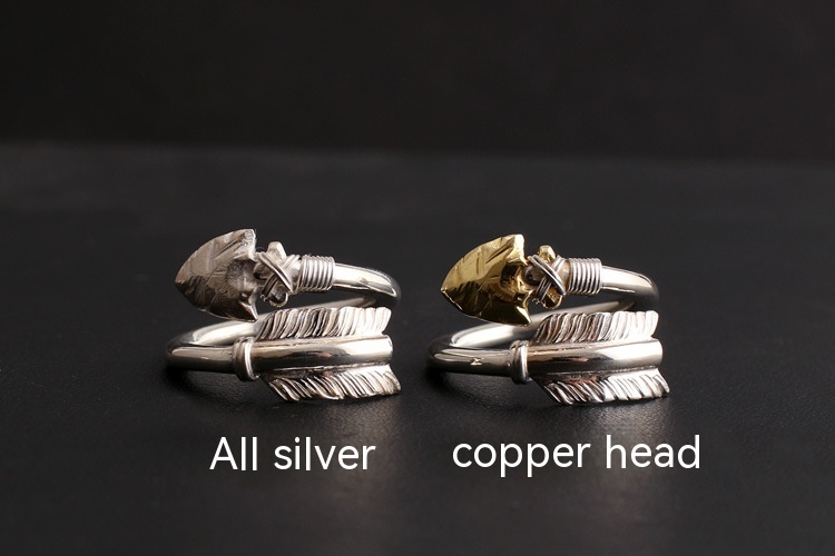 925 Thai Silver Bow and Arrow Ring - Image 4