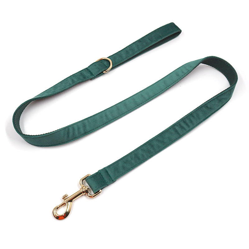 Stylish Green Velvet Dog Vest