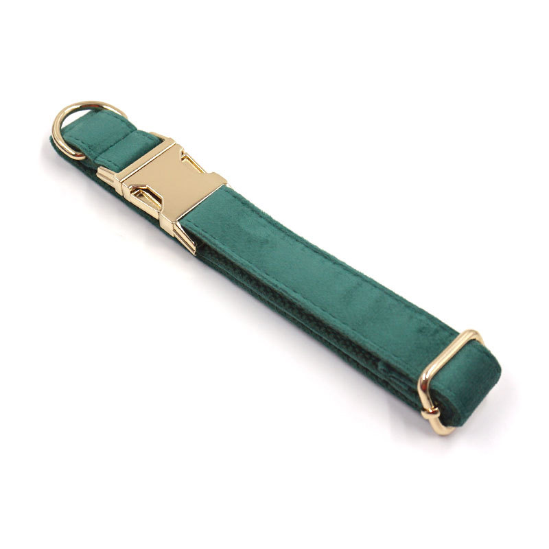 Green Velvet Dog Leash