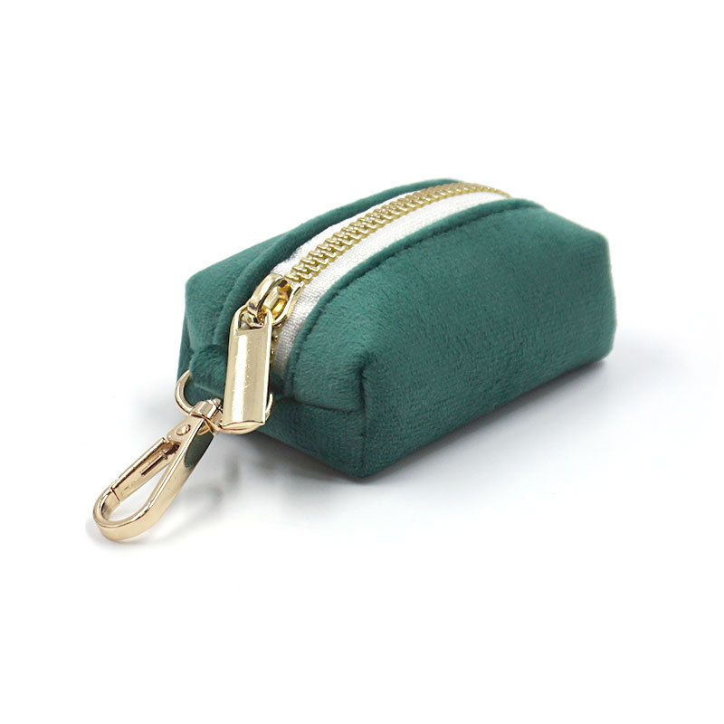 Green Velvet Dog Accessories Set