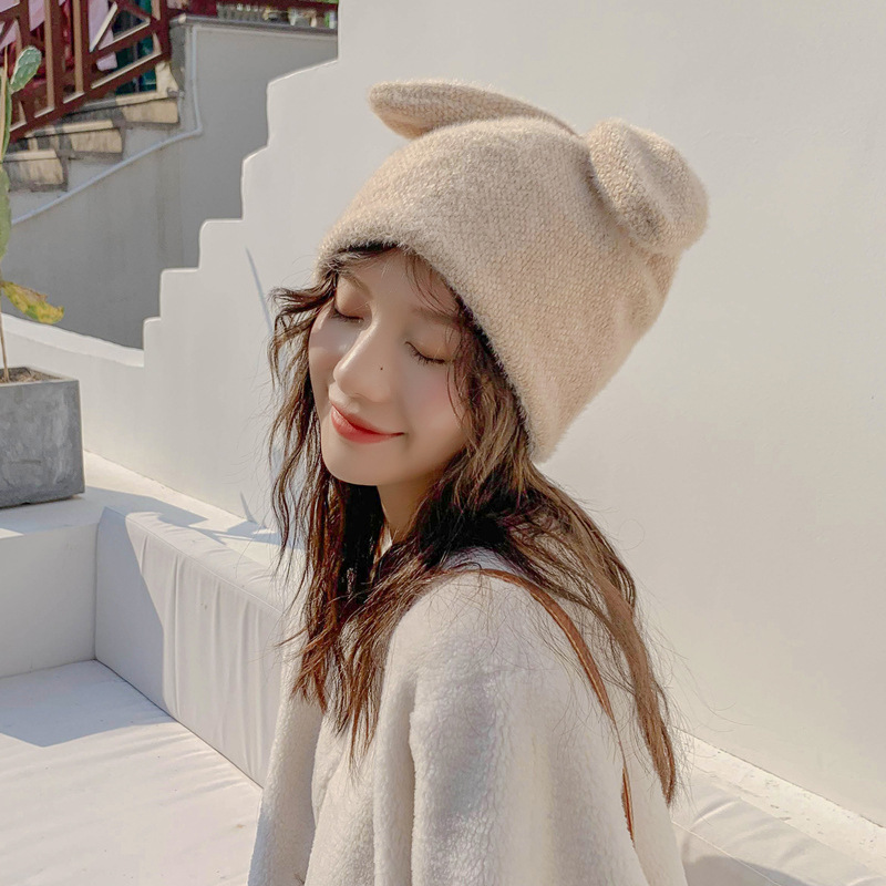Rabbit Ears Woolen Cap 1
