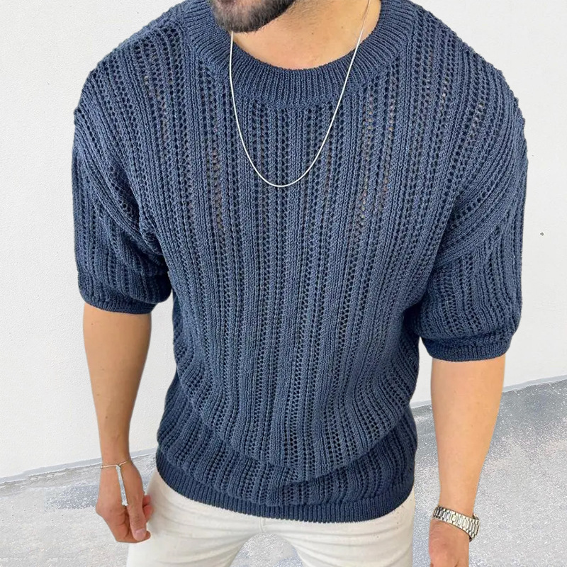 Men's Slim Fit Thin Sweater 7