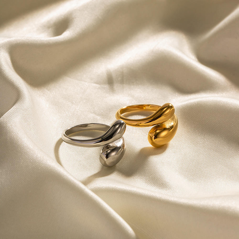 Silver & Golden Adjustable Cross Ring