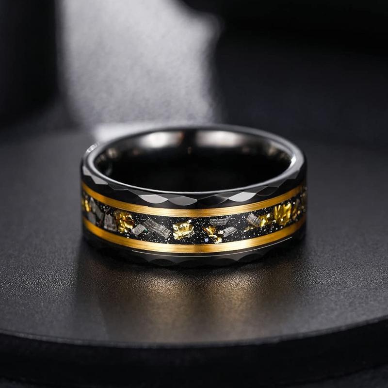 Irregular Gravel Niche Men Jewelry Ring - Image 2