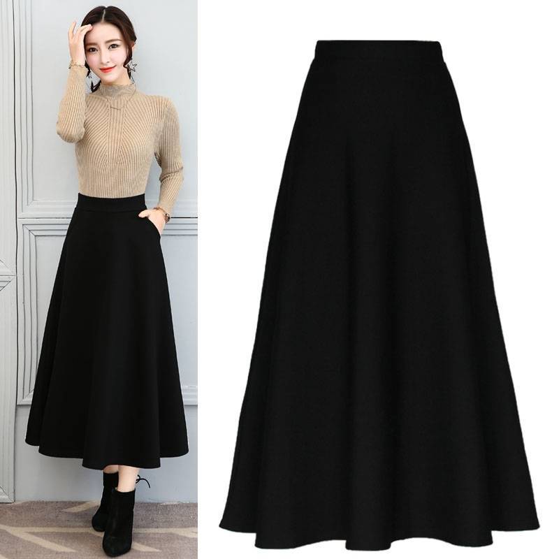 Women's Elastic High Waist Slim Skirt - Casual Look