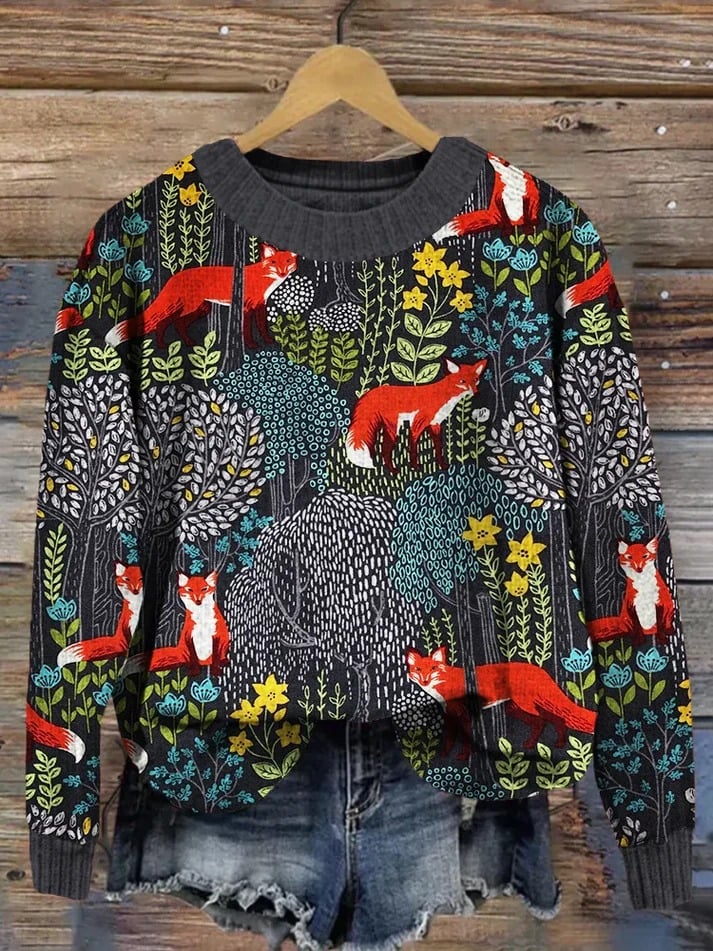 Animal Pattern Sweater