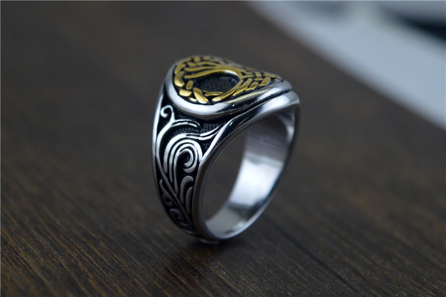Fashion Vintage Titanium Steel Ring Image 7