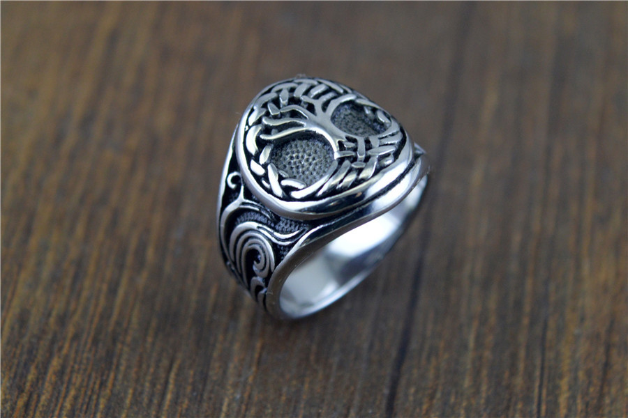 Fashion Vintage Titanium Steel Ring Image 4