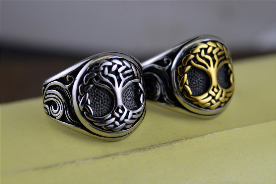Fashion Vintage Titanium Steel Ring Image 8