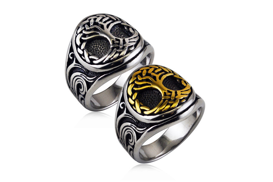 Fashion Vintage Titanium Steel Ring Image 1
