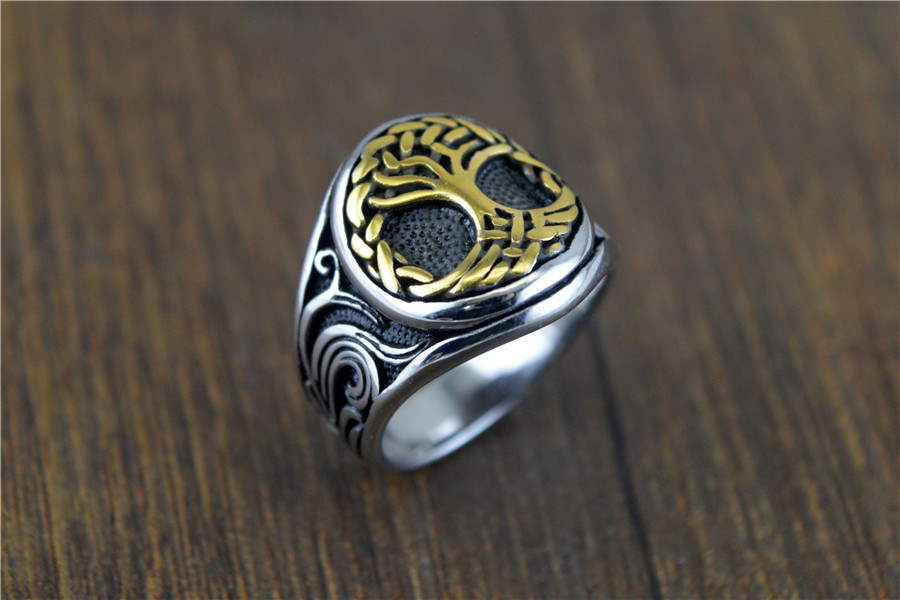 Fashion Vintage Titanium Steel Ring Image 6