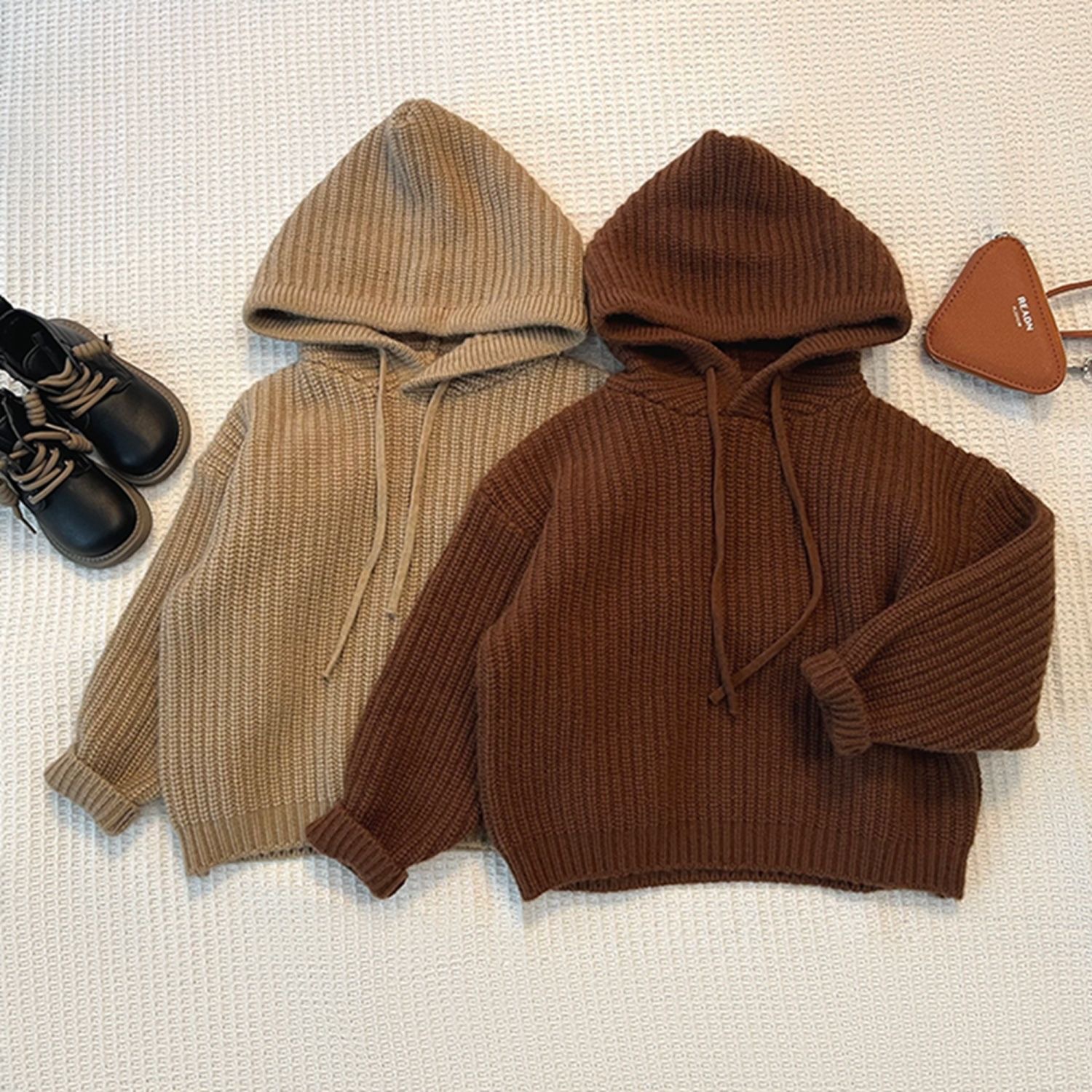 Khaki Hooded Sweater