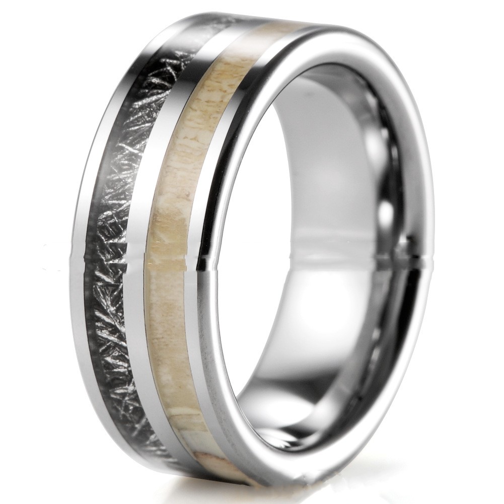 Antlers Tungsten Ring Image 2