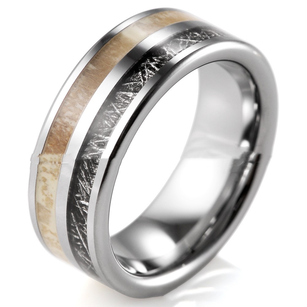 Antlers Tungsten Ring Image 1