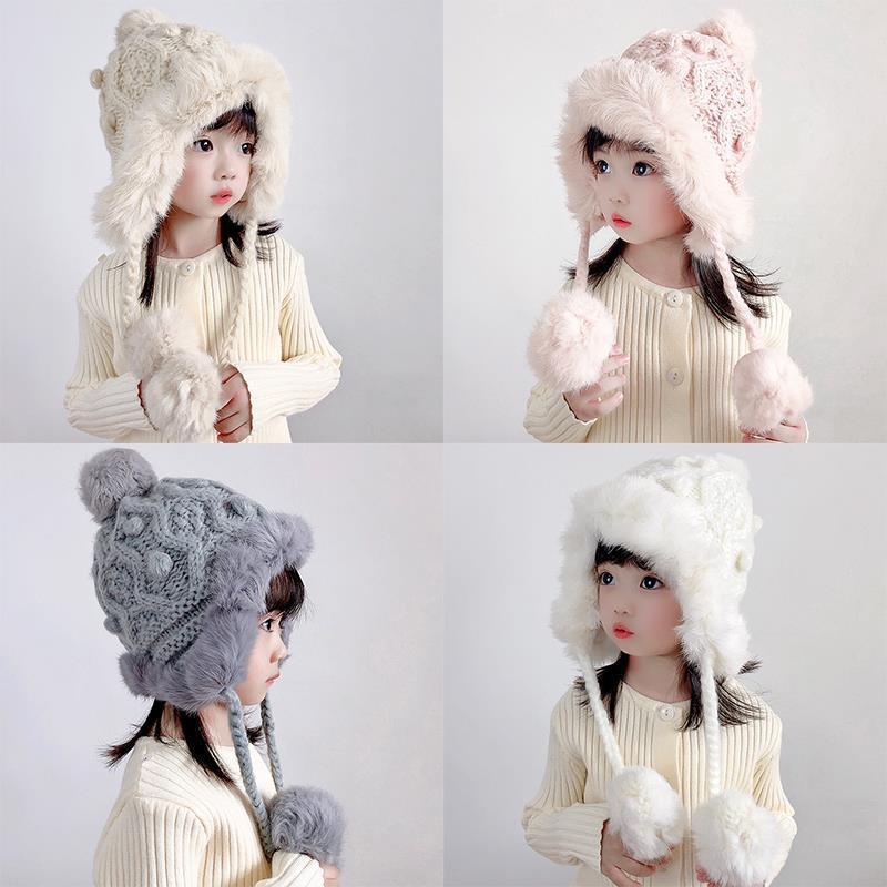 Winter Hat Big Fur Gray