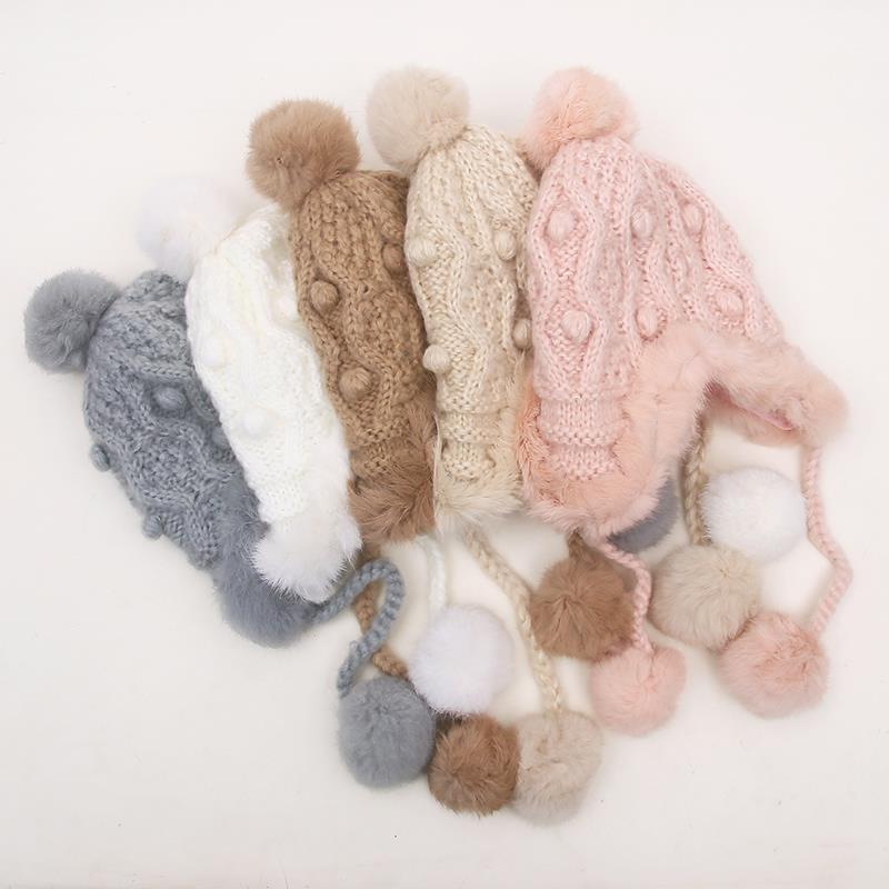 Winter Hat Big Fur Khaki