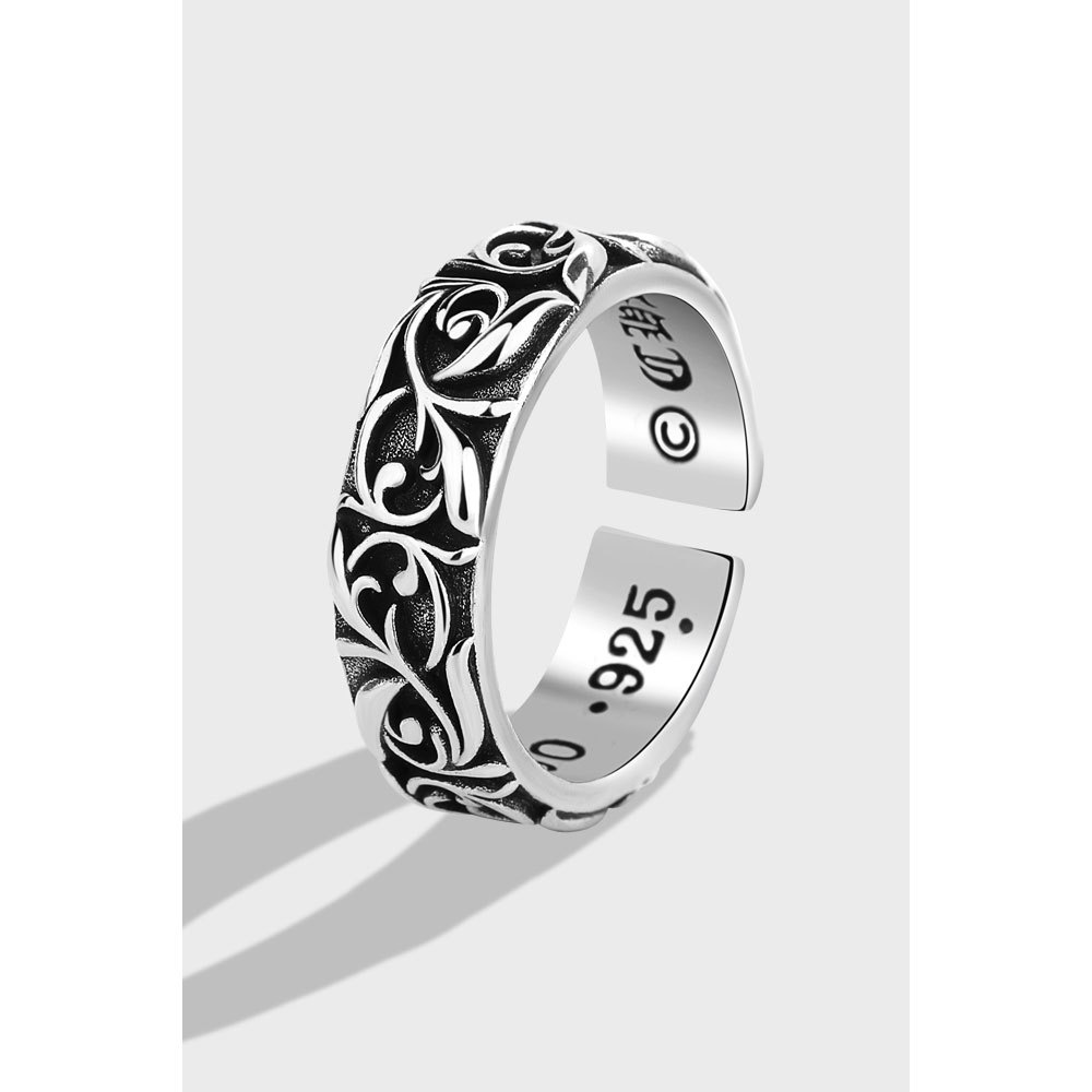 S925 Sterling Silver Vintage Eternal Rattan Ring Image 2