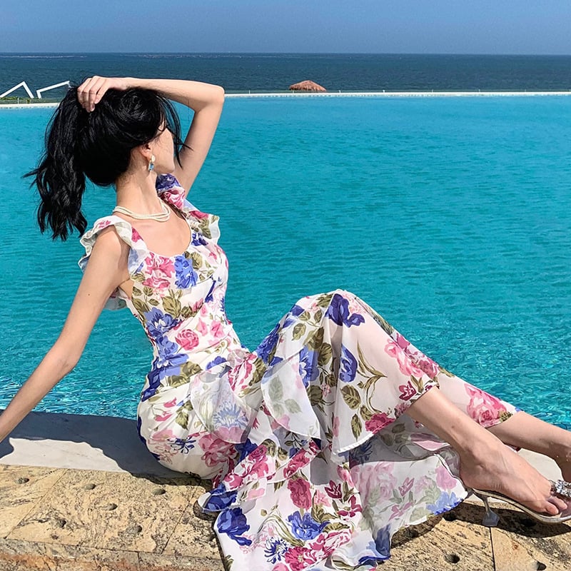 Floral Strap Dress