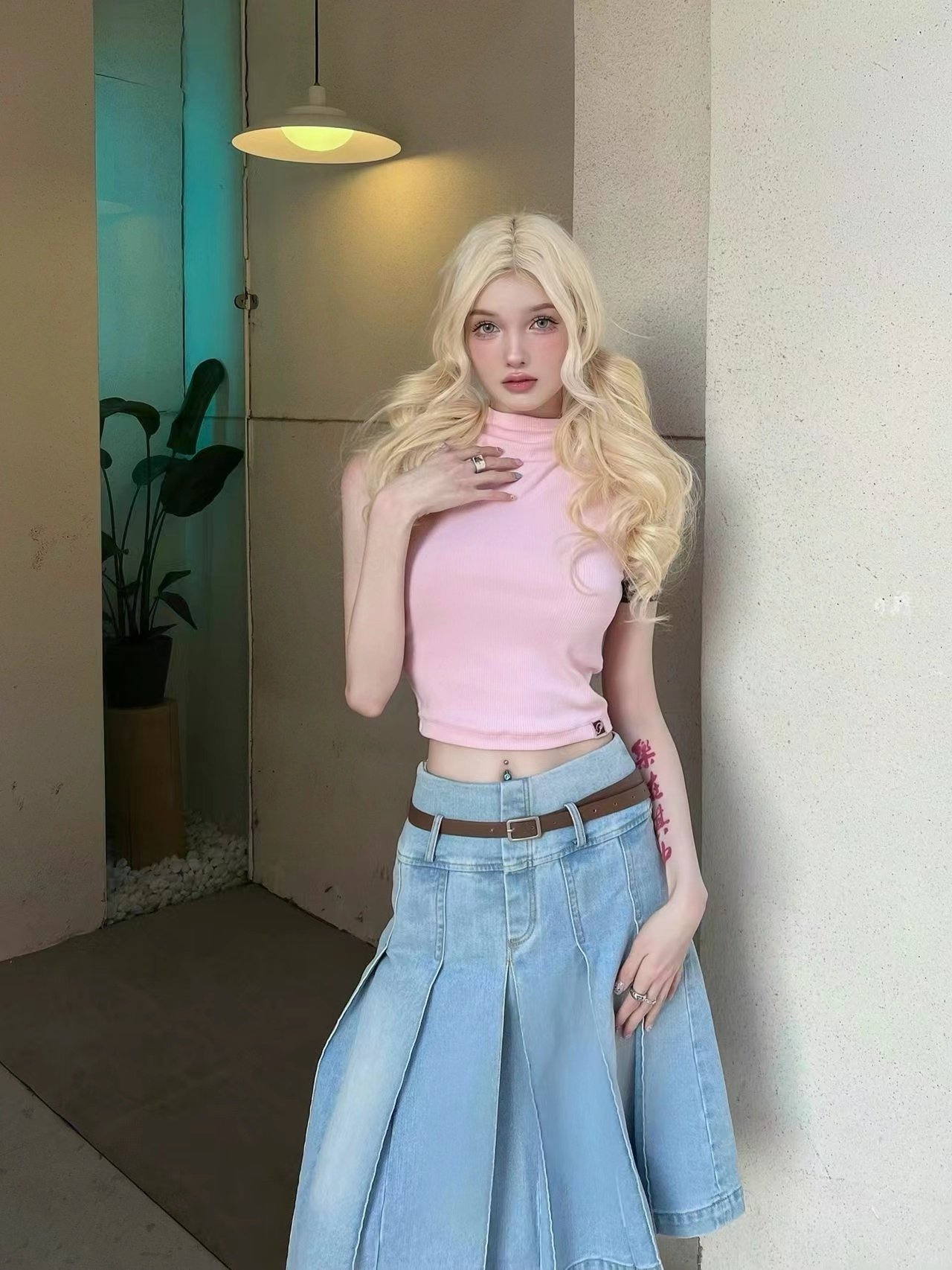 Chic Denim Skirt