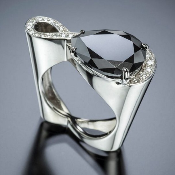 Geometric Diamond Ring 3