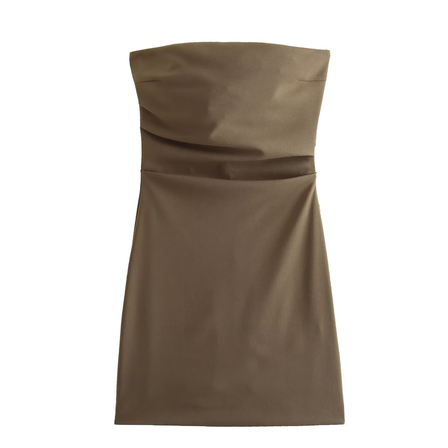 Off-shoulder dress on model 1